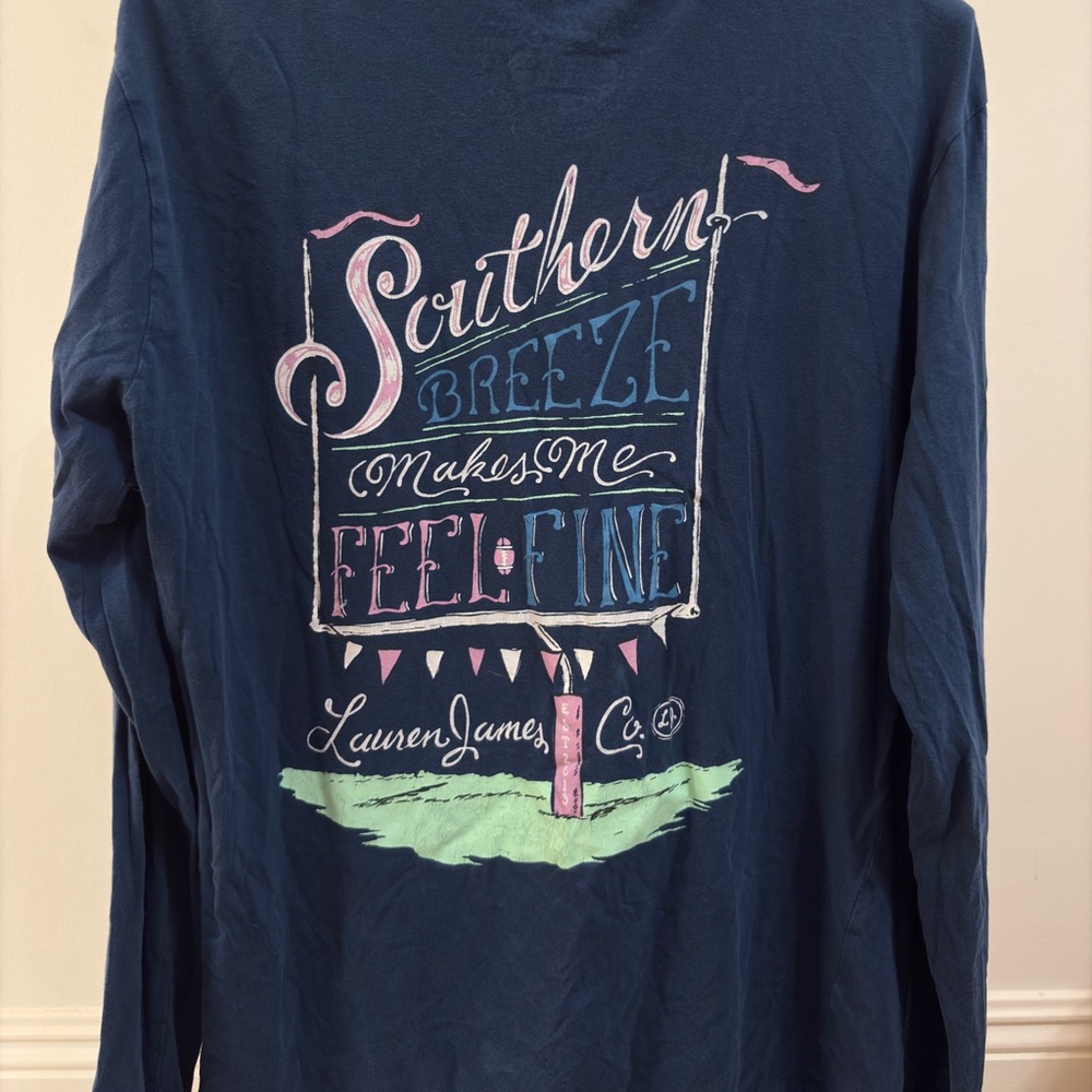 navy blue lauren james southern girl tee